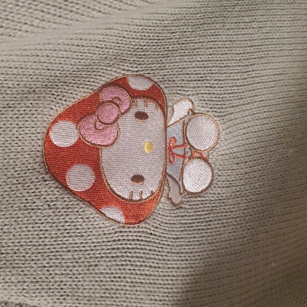Hello Kitty Sage Green Mushroom Sweater